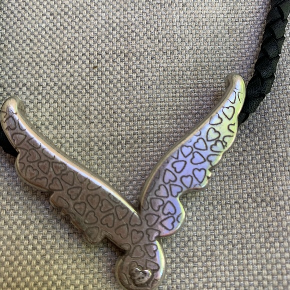 Brighton Leather and Silver Necklace - Picture 2 of 5